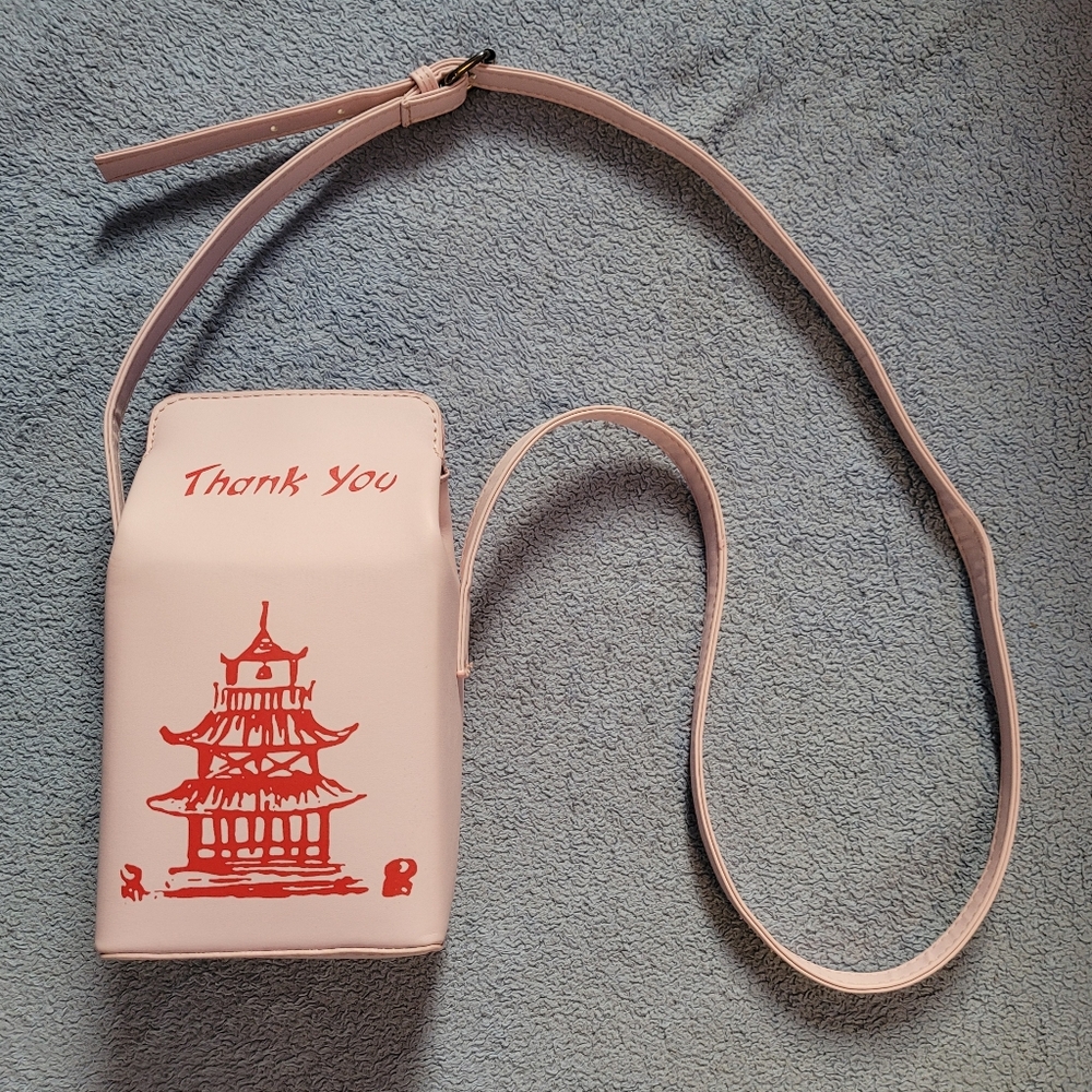 Chinese Take-Out Crossbody Bag Pink
